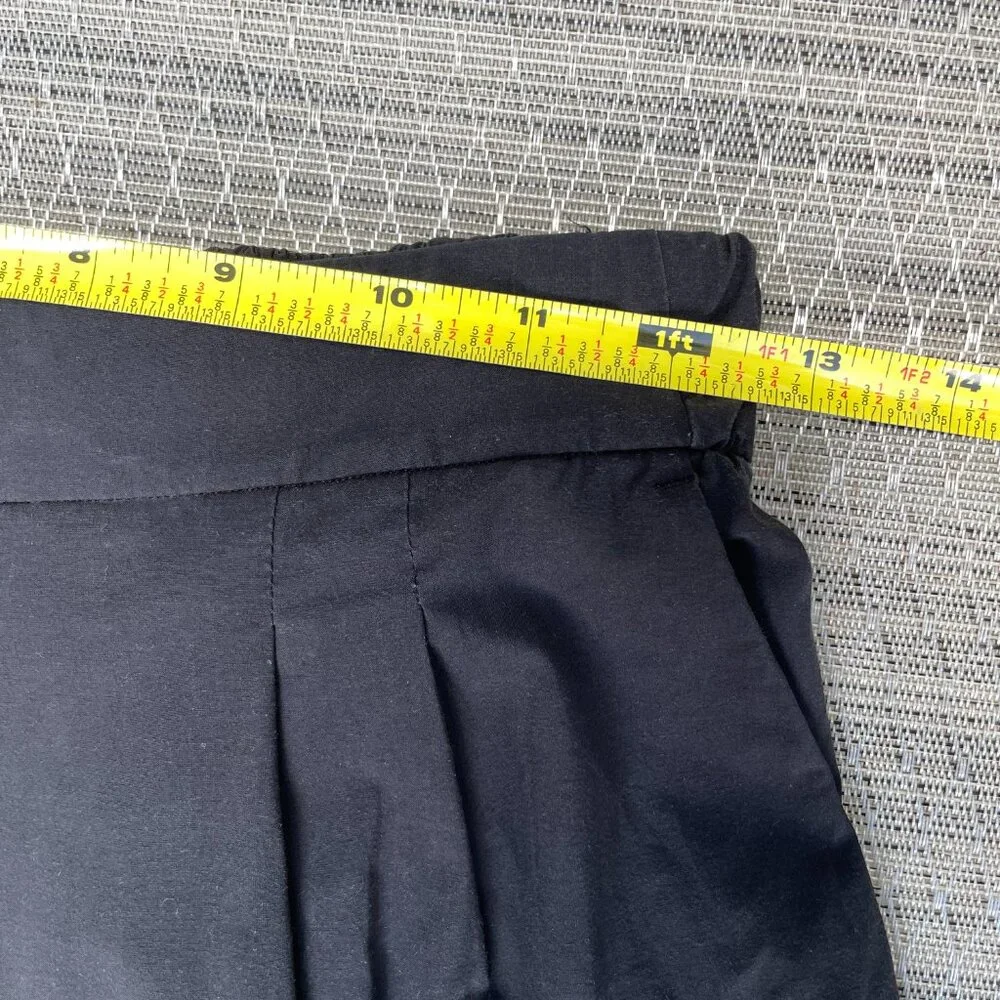Lululemon Pants Women 4 Your True Trouser High Rise Black Pleated Elastic Waist